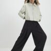 Brown Stripe Wide Leg Trousers