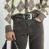 Brown Studded Belt