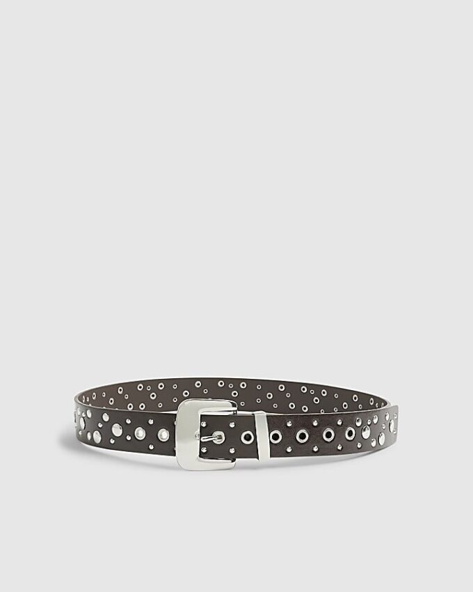 Brown Studded Belt