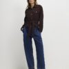 Brown Suede Belted Jacket