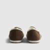 Brown Suede Double Strap Shoes