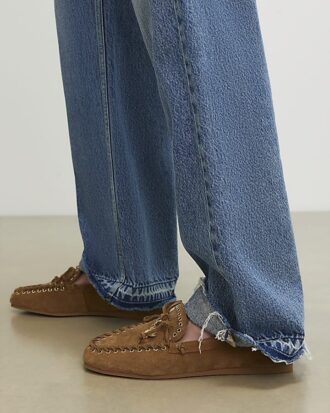 Brown Suede Eyelet Loafers Brown Suede Eyelet Loafers
