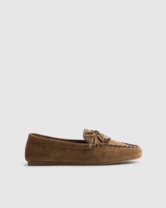 Brown Suede Eyelet Loafers Brown Suede Eyelet Loafers
