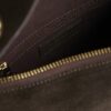 Brown Suede Studded Shoulder Bag