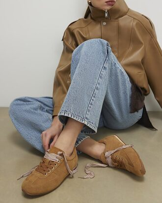 Brown Suede Trainers