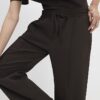 Brown Tailored Wide Leg Joggers