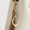 Brown Tassel Link Bag Charm