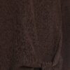 Brown Textured Tie Front T-shirt