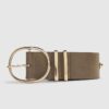 Brown Thick Studded Belt