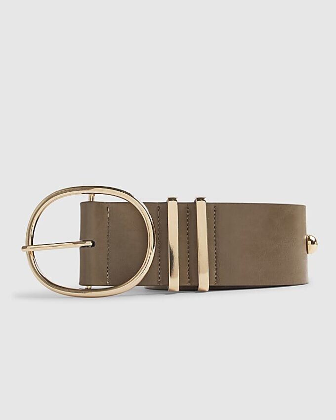 Brown Thick Studded Belt