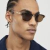Brown Tortoise Clubmaster Sunglasses