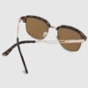 Brown Tortoise Clubmaster Sunglasses