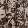 Brown Tropical Print Beach Trousers