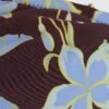 Brown Tropical Print Halter Bandeau Bikini