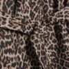 Brown Waterfall Leopard Long Duster Coat