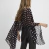 Brown Waterfall Polka Dot Cape