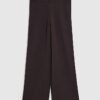 Brown Wide leg Knitted Trousers