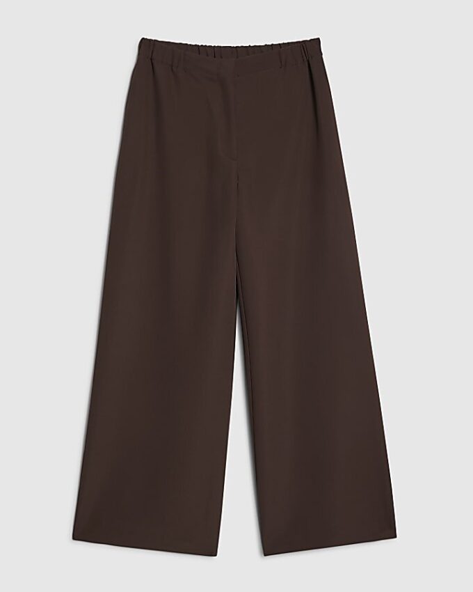 Brown Wide Leg Trousers