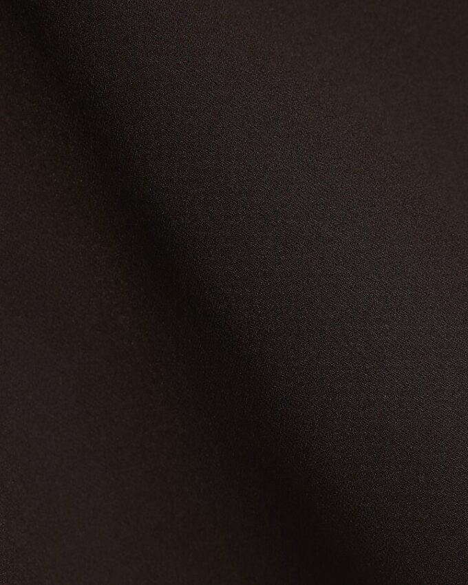 Brown Wrap Button Detail Skort