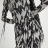 Cream Animal Print Long Sleeve Maxi Dress