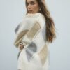 Cream Argyle Jumper
