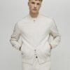 Cream Bomber Jacket