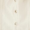 Cream Button Up Puff Sleeve Top