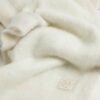 Cream Check Fluffy Scarf
