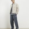 Cream Cord Padded Shacket