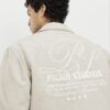 Cream Cord Padded Shacket