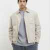 Cream Cord Padded Shacket