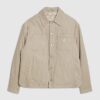 Cream Cord Padded Shacket