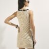 Cream Cornelli Knit Mini Dress