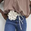 Cream Corsage Flower Belt