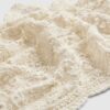 Cream Crochet Triangle Scarf