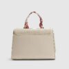 Cream Embroidered Tote Bag