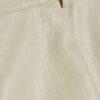 Cream Faux Leather Tailored Pleated Shorts
