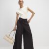 Cream Fitted Knit Sleeveless Top