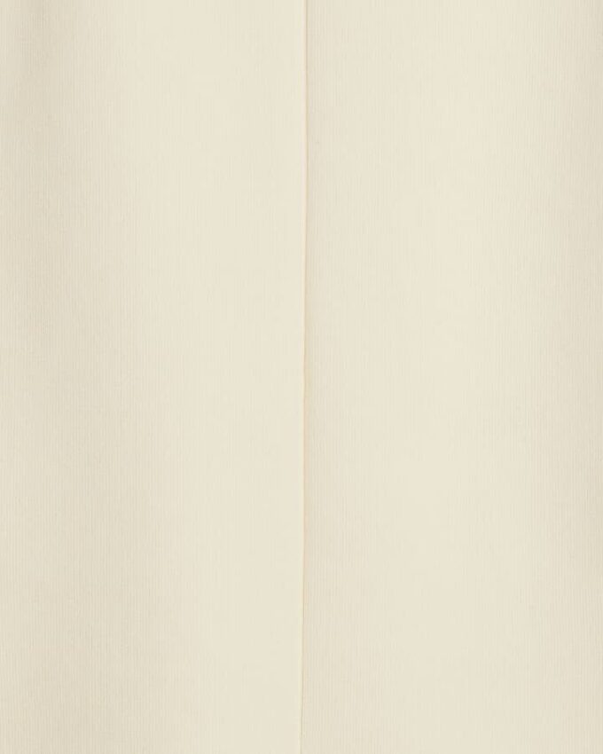 Cream Fitted Knit Sleeveless Top