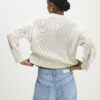 Cream Floral Embroidered Jumper