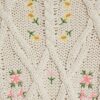 Cream Floral Embroidered Jumper