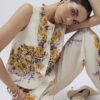 Cream Floral Fitted Waistcoat
