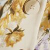 Cream Floral Fitted Waistcoat