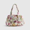 Cream Floral Print Holdall Bag