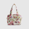 Cream Floral Print Holdall Bag