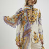 Cream Floral Printed Scarf