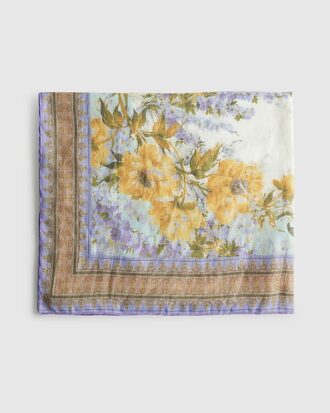 Cream Floral Printed Scarf Cream Floral Printed Scarf
