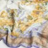 Cream Floral Printed Scarf