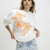 Cream Floral Sweatshirt
