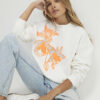 Cream Floral Sweatshirt